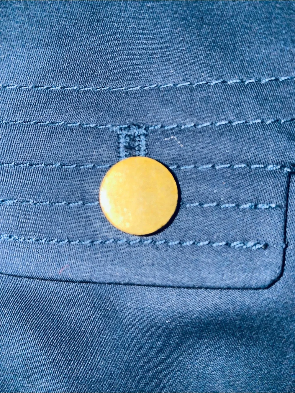 Tory Burch Navy Blue Two Front Pockets Utility Mini Skirt Size 4